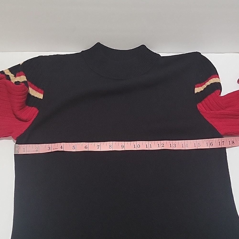 St John Sport Knit Mock Neck Sweater Marie Gray (SZ P) - Picture 8 of 12